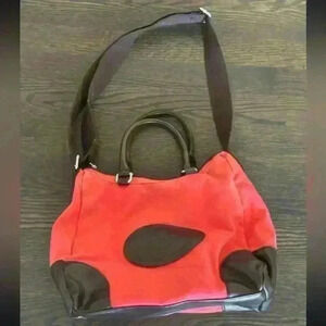 TOMMY HILFIGER PURSE red and brown